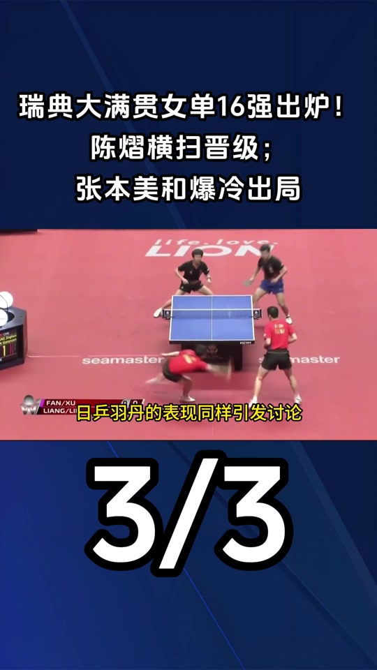 开云体育APP下载-关于瑞典乒乓球队爆冷波兰乒乓球队，张本智和制霸全场的信息